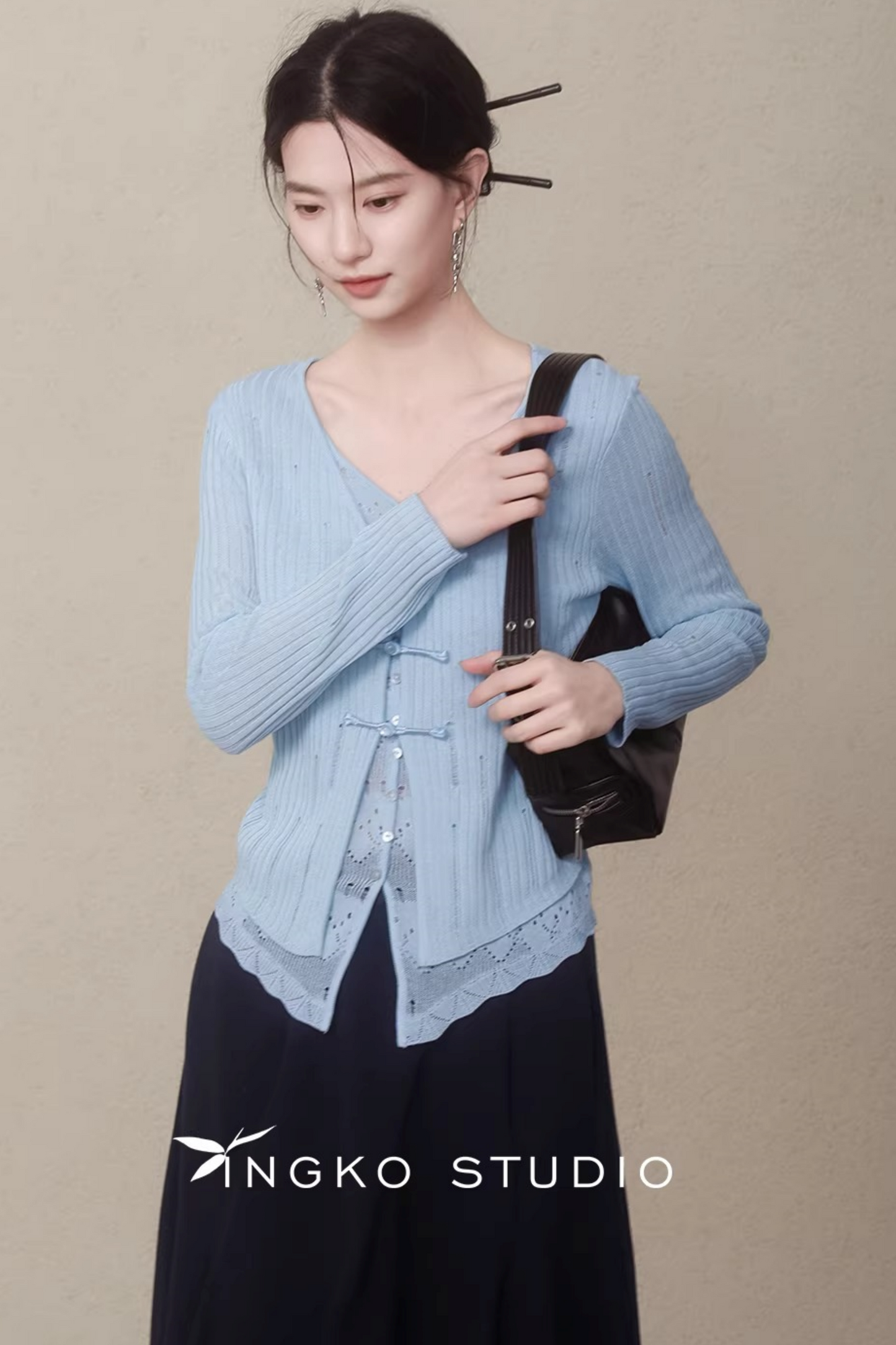 Ingko Cloud Blue Cardigan