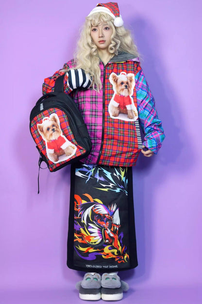 Christmas Cotton Hooded Fleece Jacket