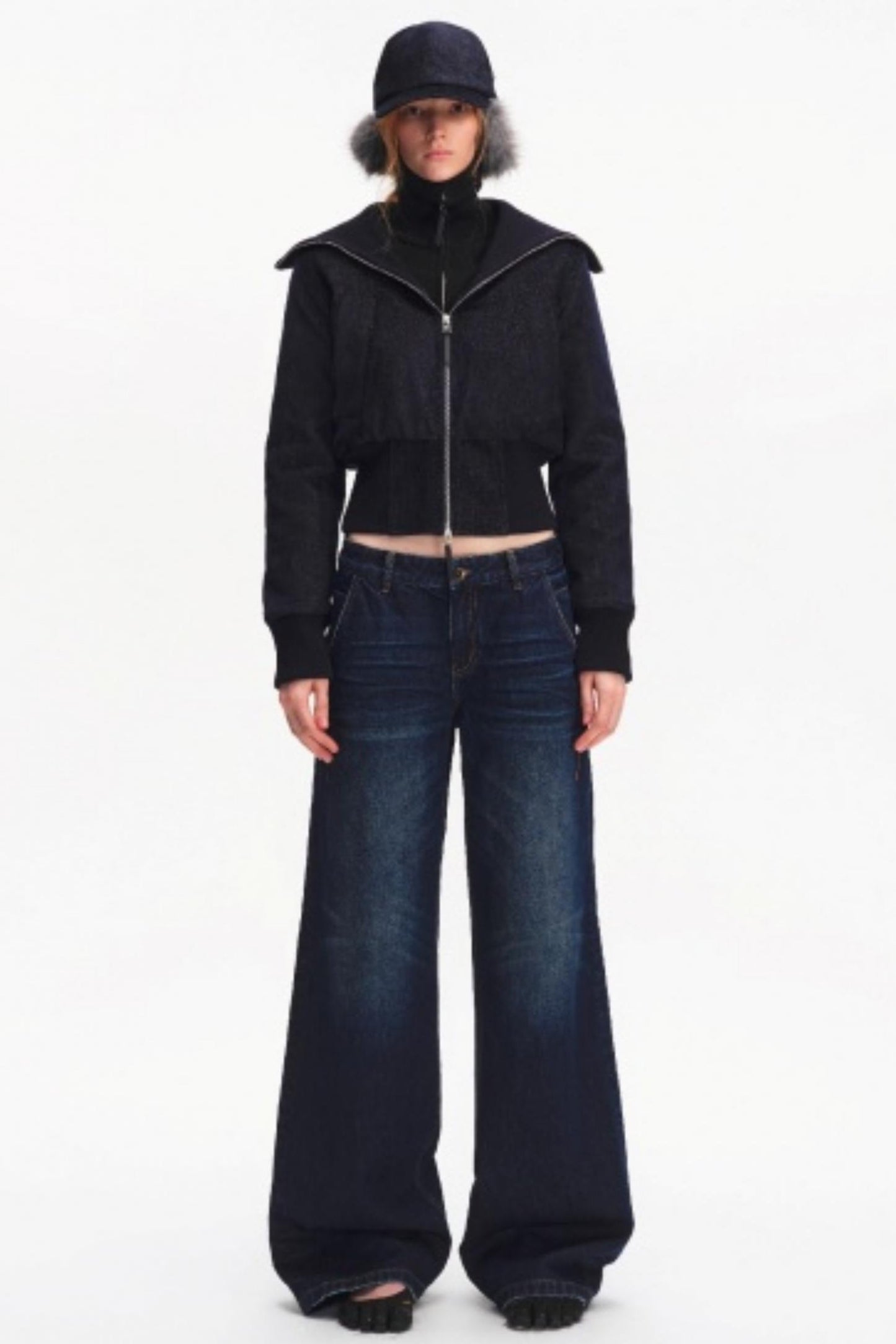 Furry Baseball Cap with Ear Protection