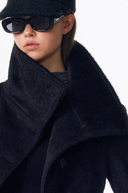 Detachable Fur Wool Coat