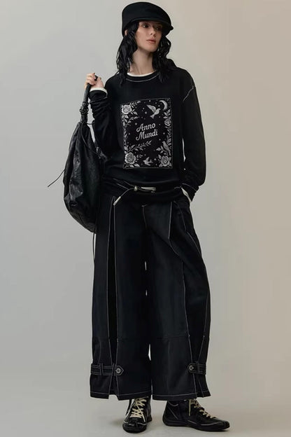 Color-Block Embroidered T-Shirt