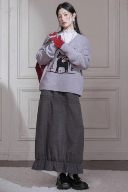 Soft Mist Purple Wool Sweater