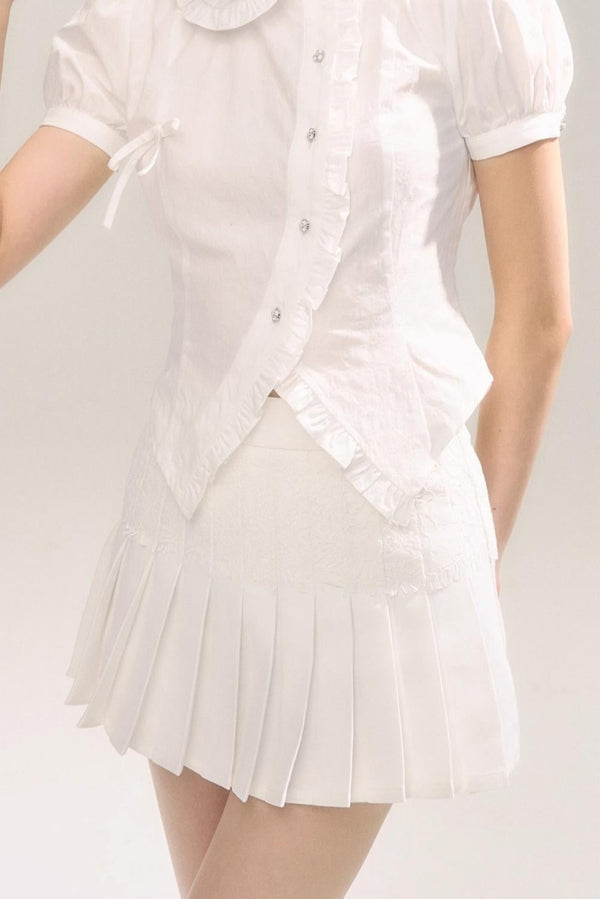 Pleated Bustier Skirt