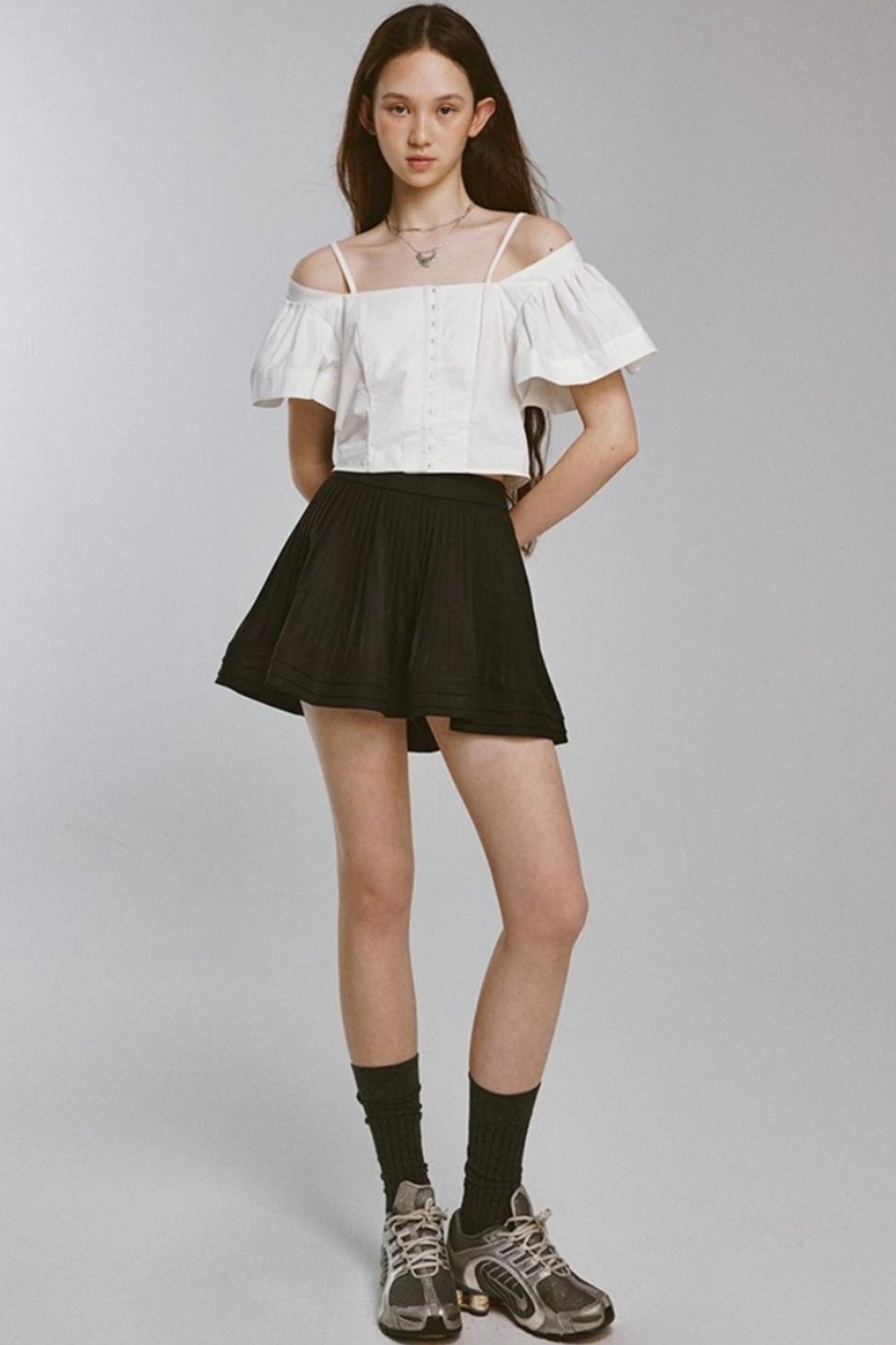 Paris Vacation Embossed Crop Top