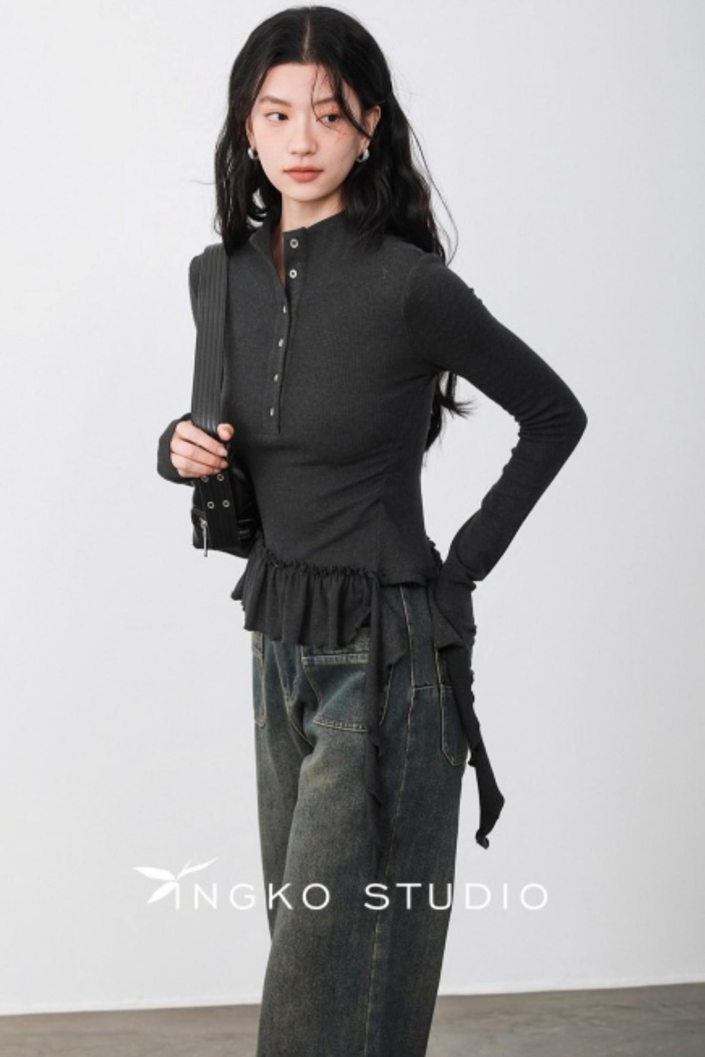 Smoke Gray Deconstructed T-shirt