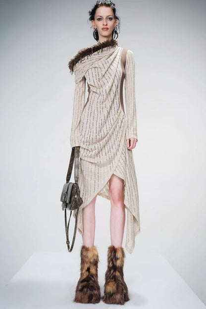 Mystic Dune Asymmetry Dress