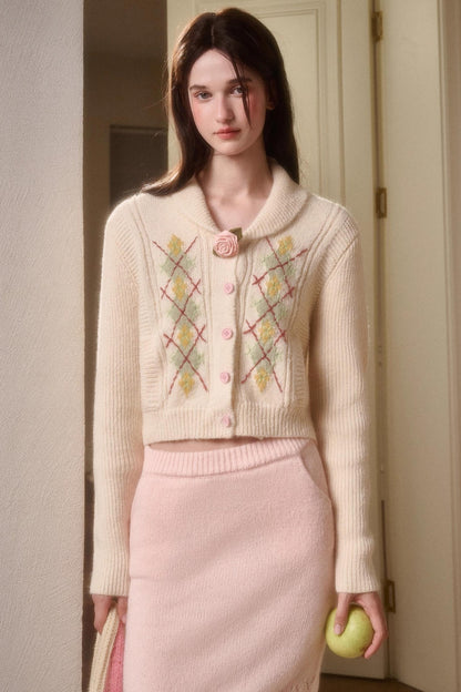 Galaxy Wool Knit Jacket Set-Up