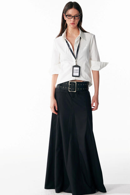 Versatile Cropped Shoulder Shirt