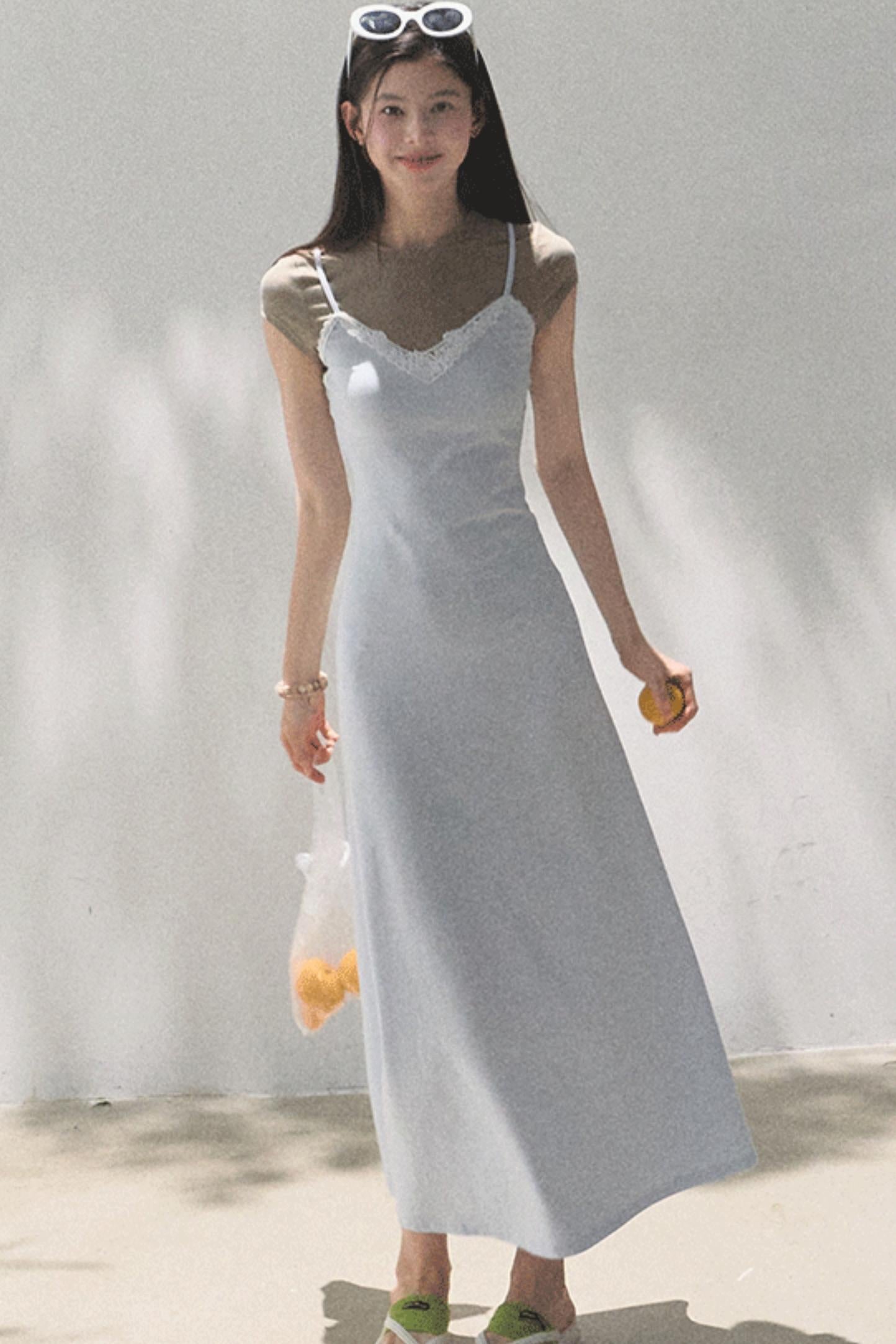 Chic Waist-Cinching Camisole Dress