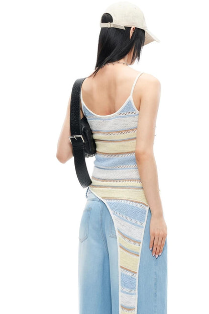 Loop Yarn Striped Camisole