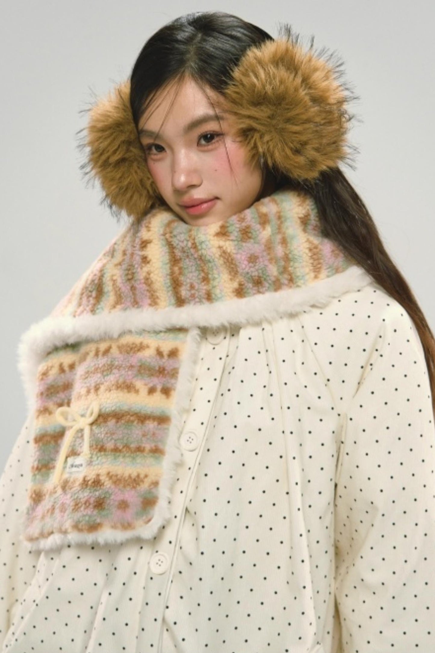 Fair Isle Plush Shawl