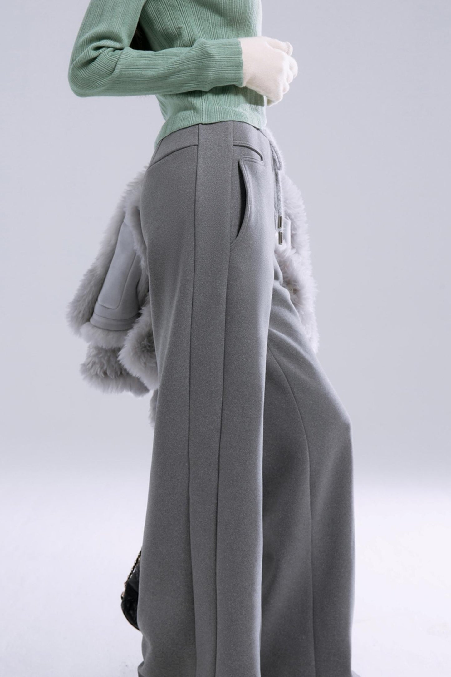 Mulberry Silk Straight Pants