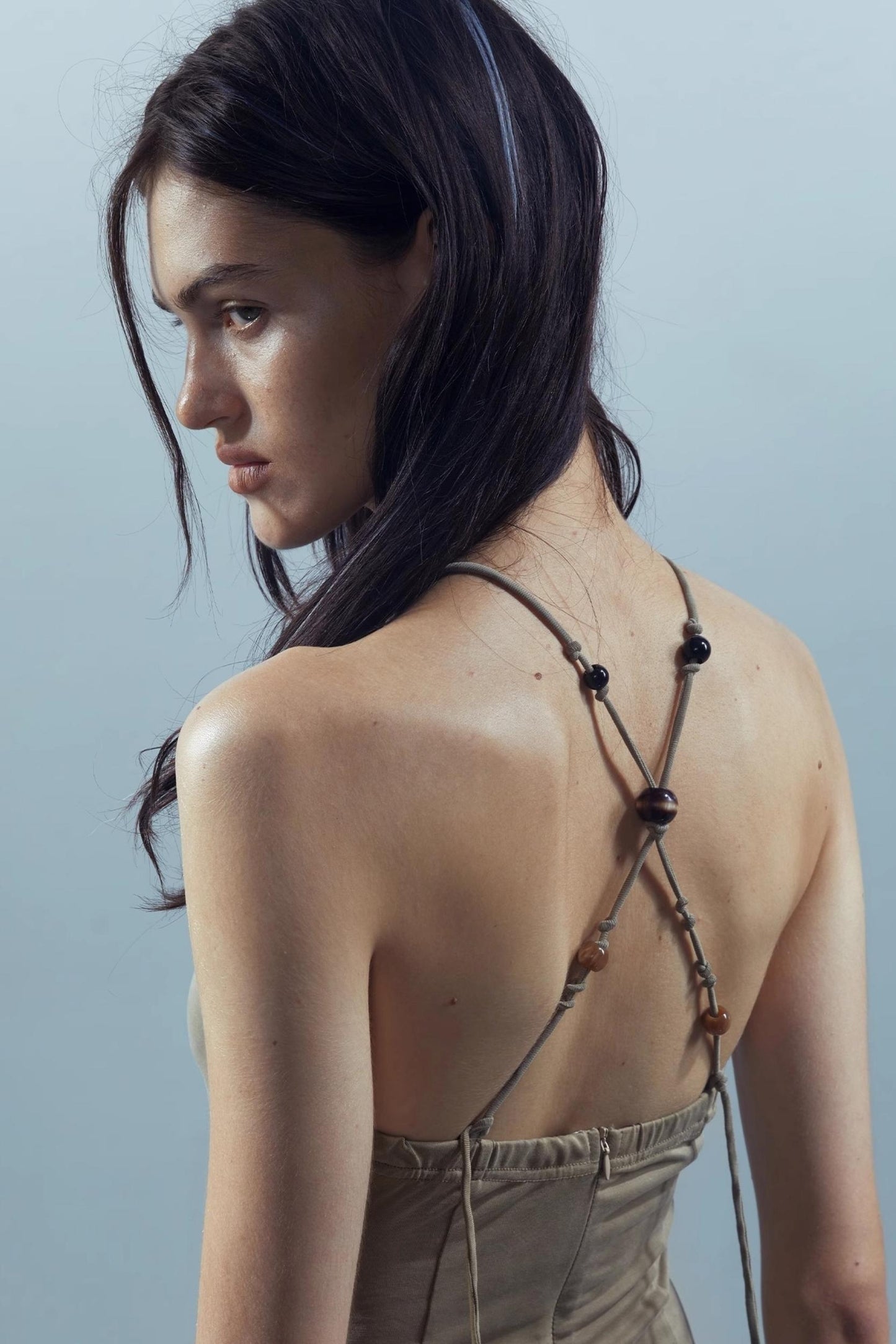 Print Backless Dress