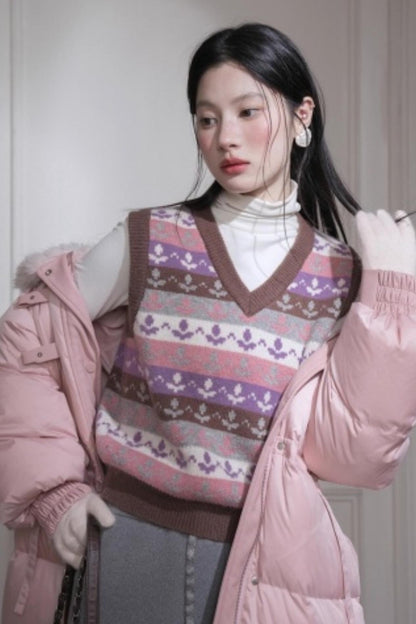 Wool Silk Flared Pants