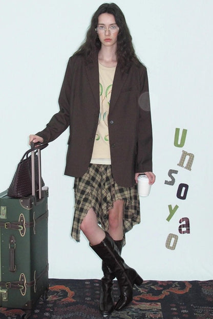 Vintage Autumn Shoulder Pad Blazer