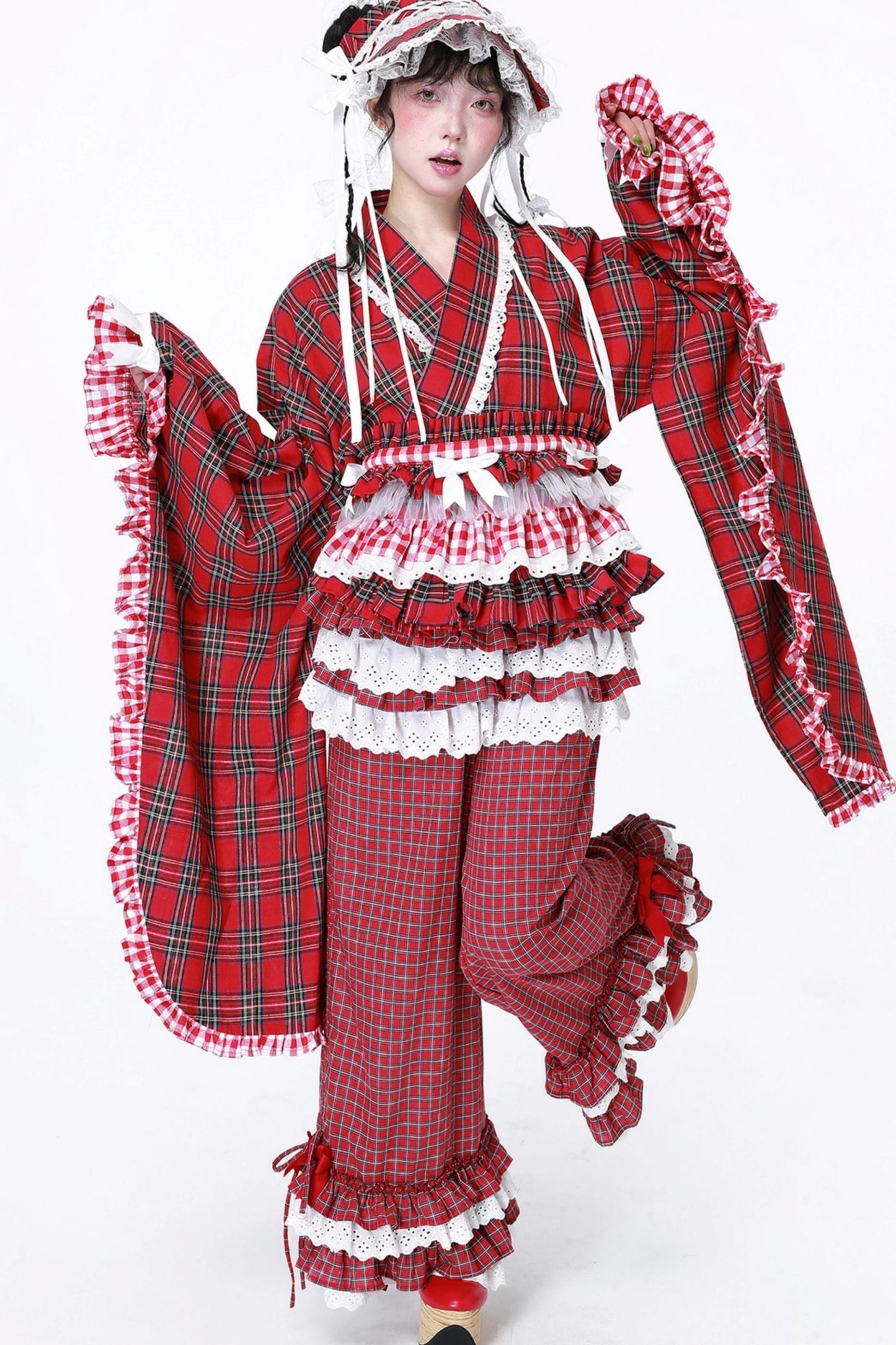 Lolita Style Plaid Long Pants