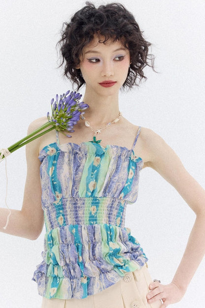 Mist Drawstring Camisole