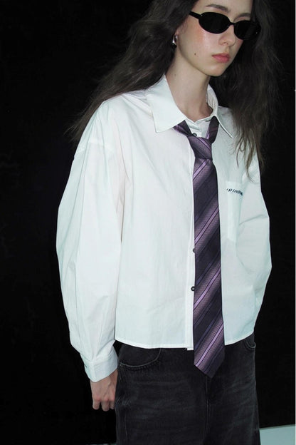 Cotton Embroidered White Shirt