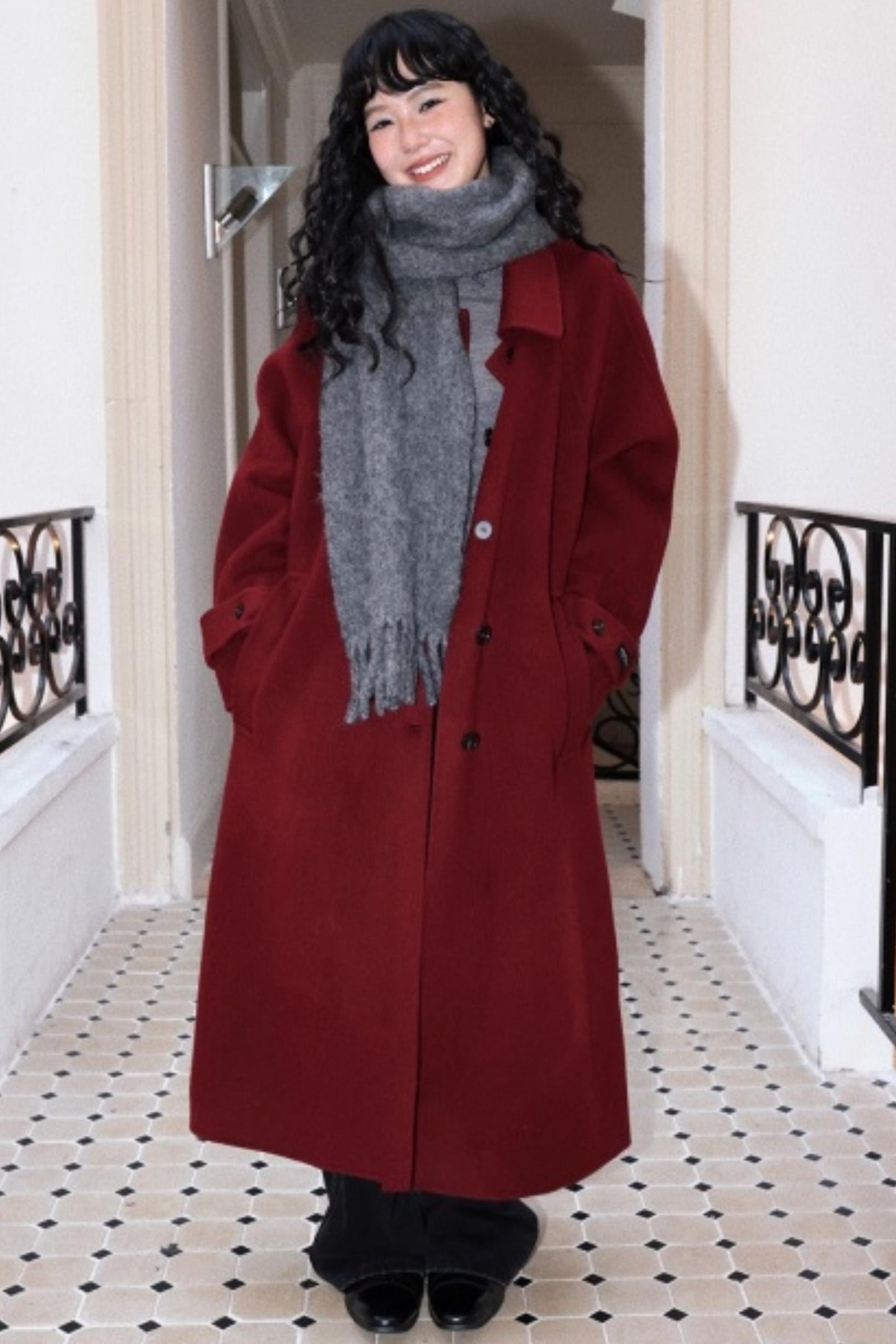 Mist Color Velvet Scarf