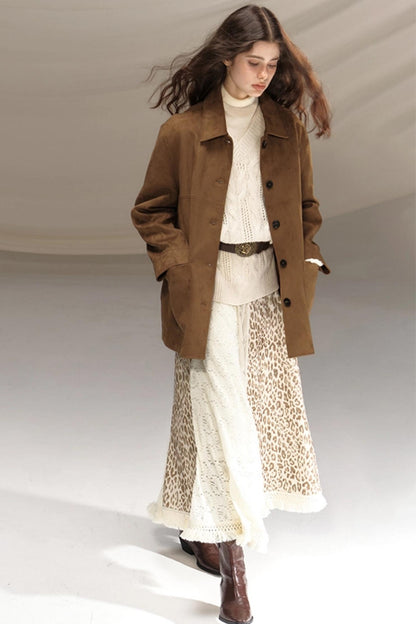 Raccoon Wool Crochet Sweater