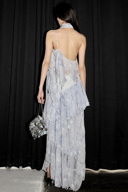 Aqua Halter Skirt Set-Up