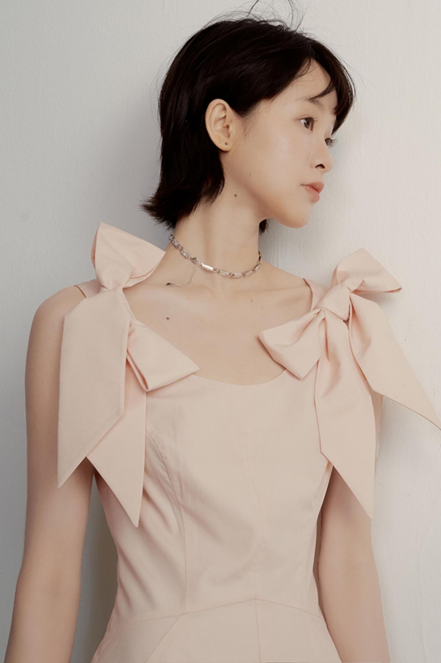 Pink Noise Bow Dress