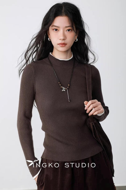 Autumn Leaf Color-Block Sweater