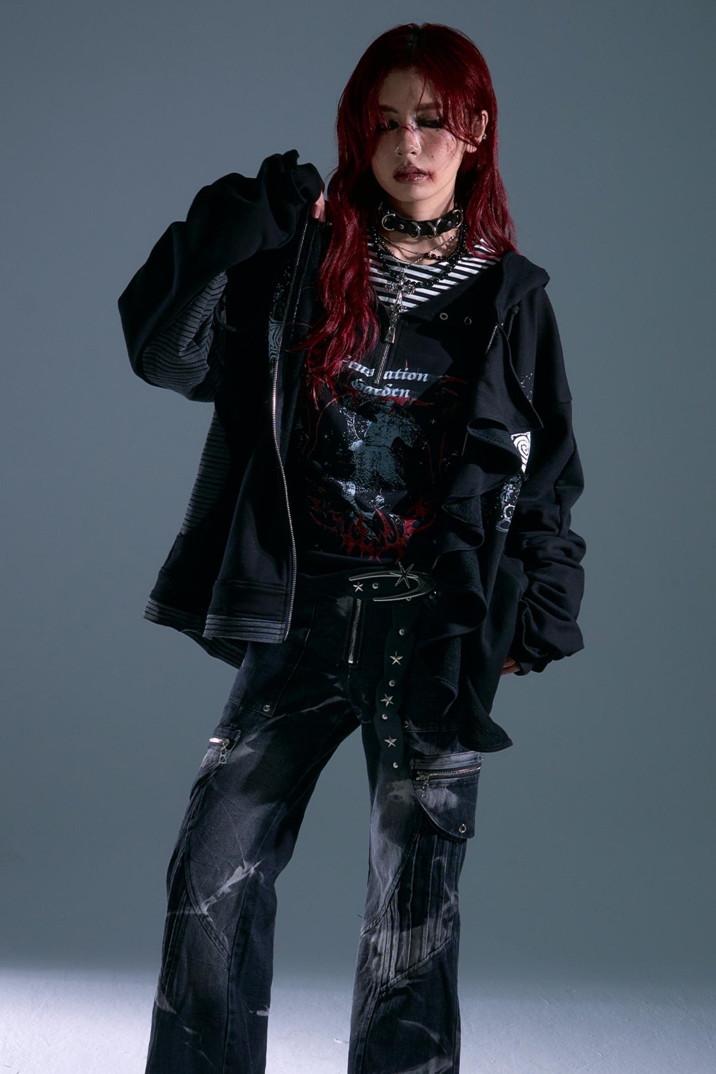 Autumn Hooded Sweatshirt Cardigan