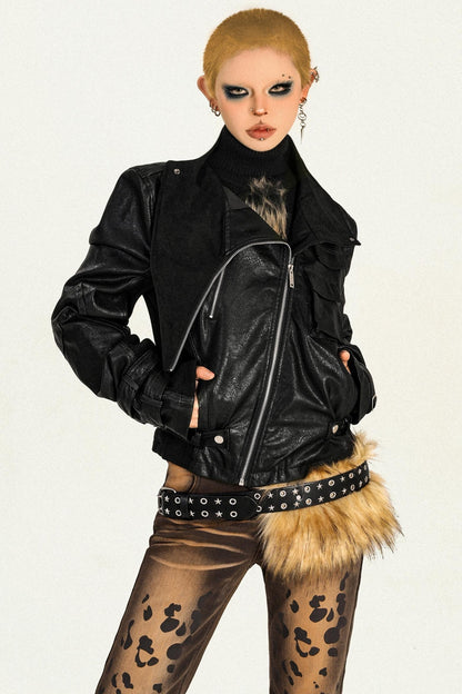 Black Punk Biker Jacket