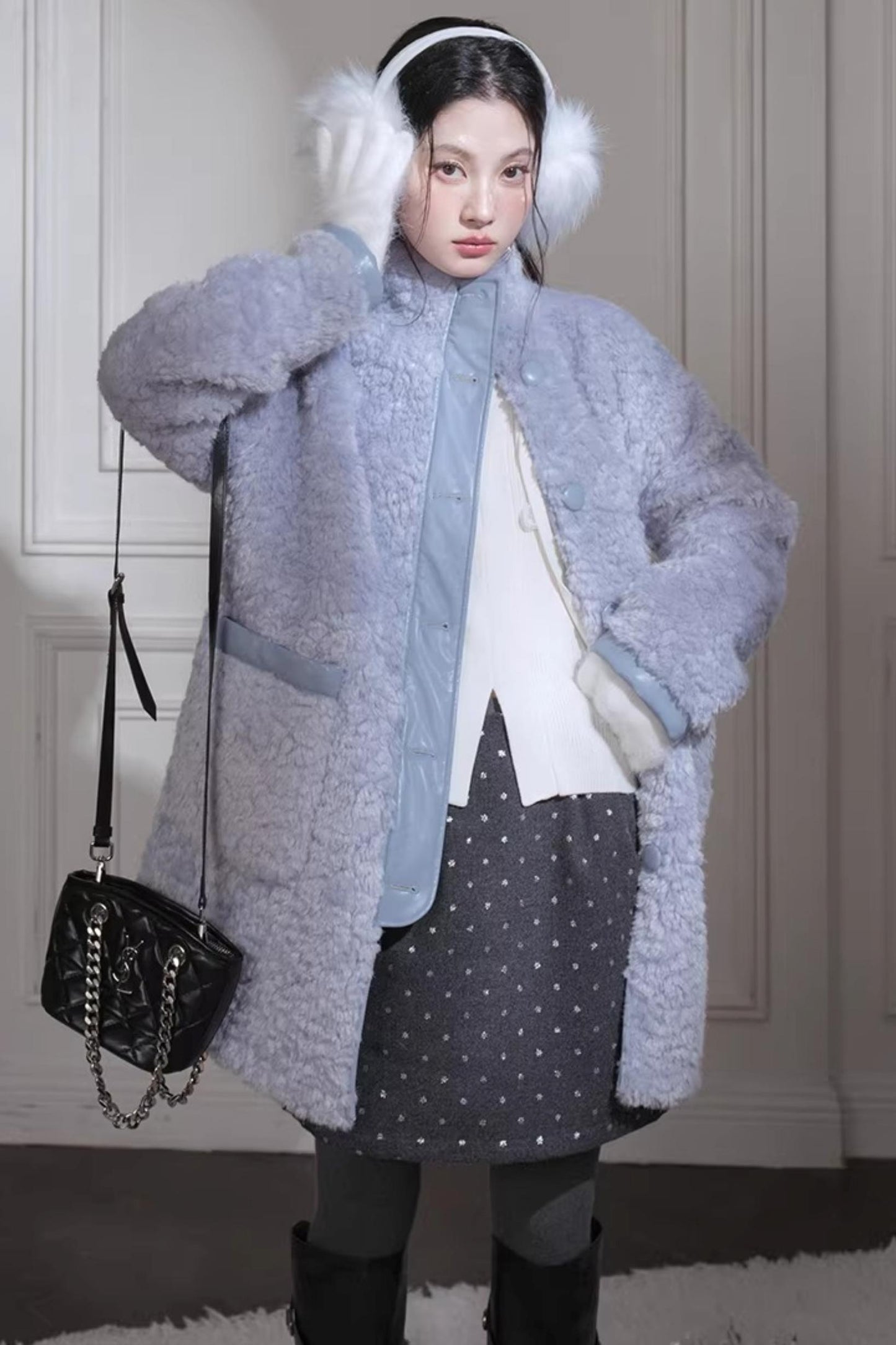 Reversible Misty Faux Fur Coat