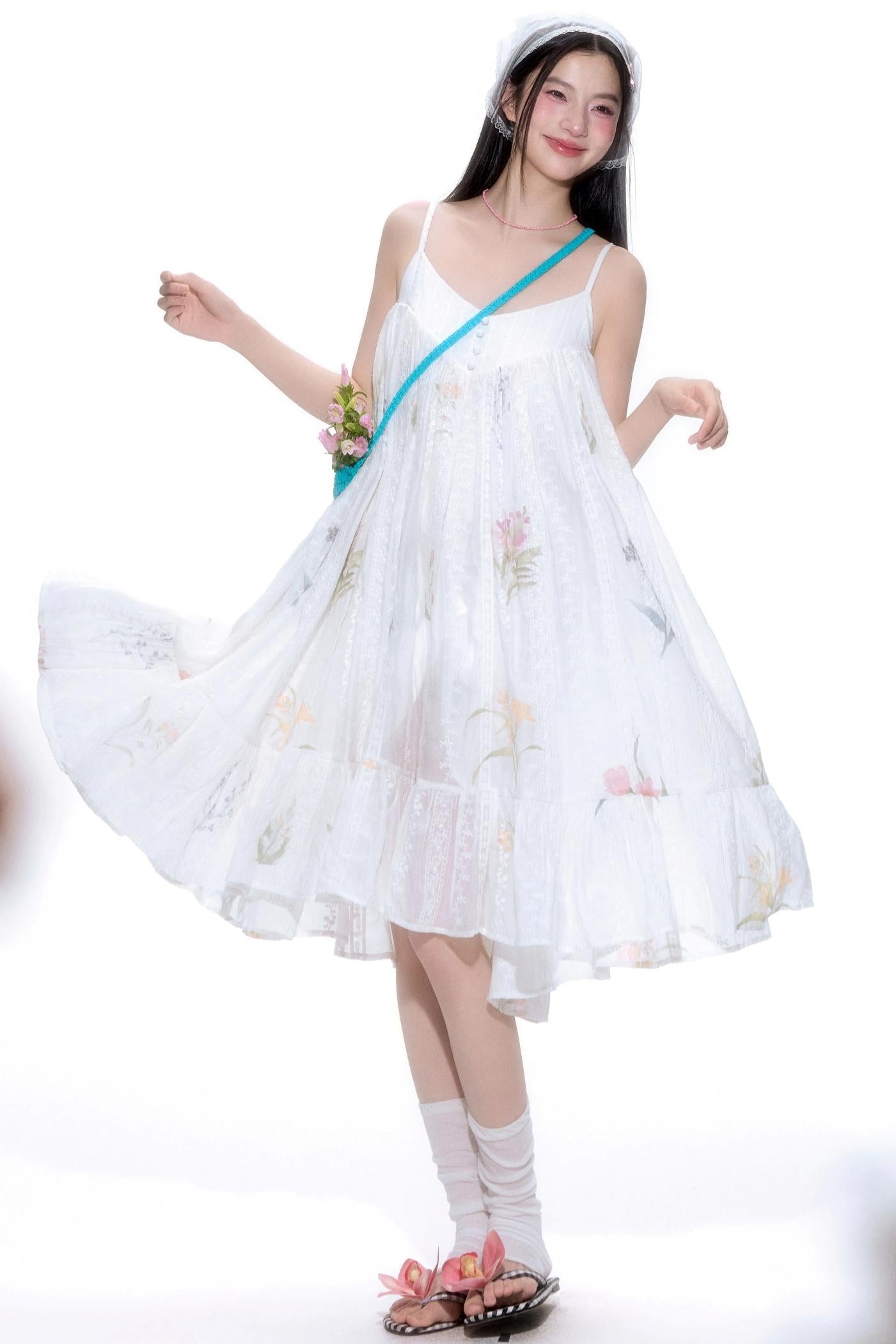 Bohemian Lace Halter Dress