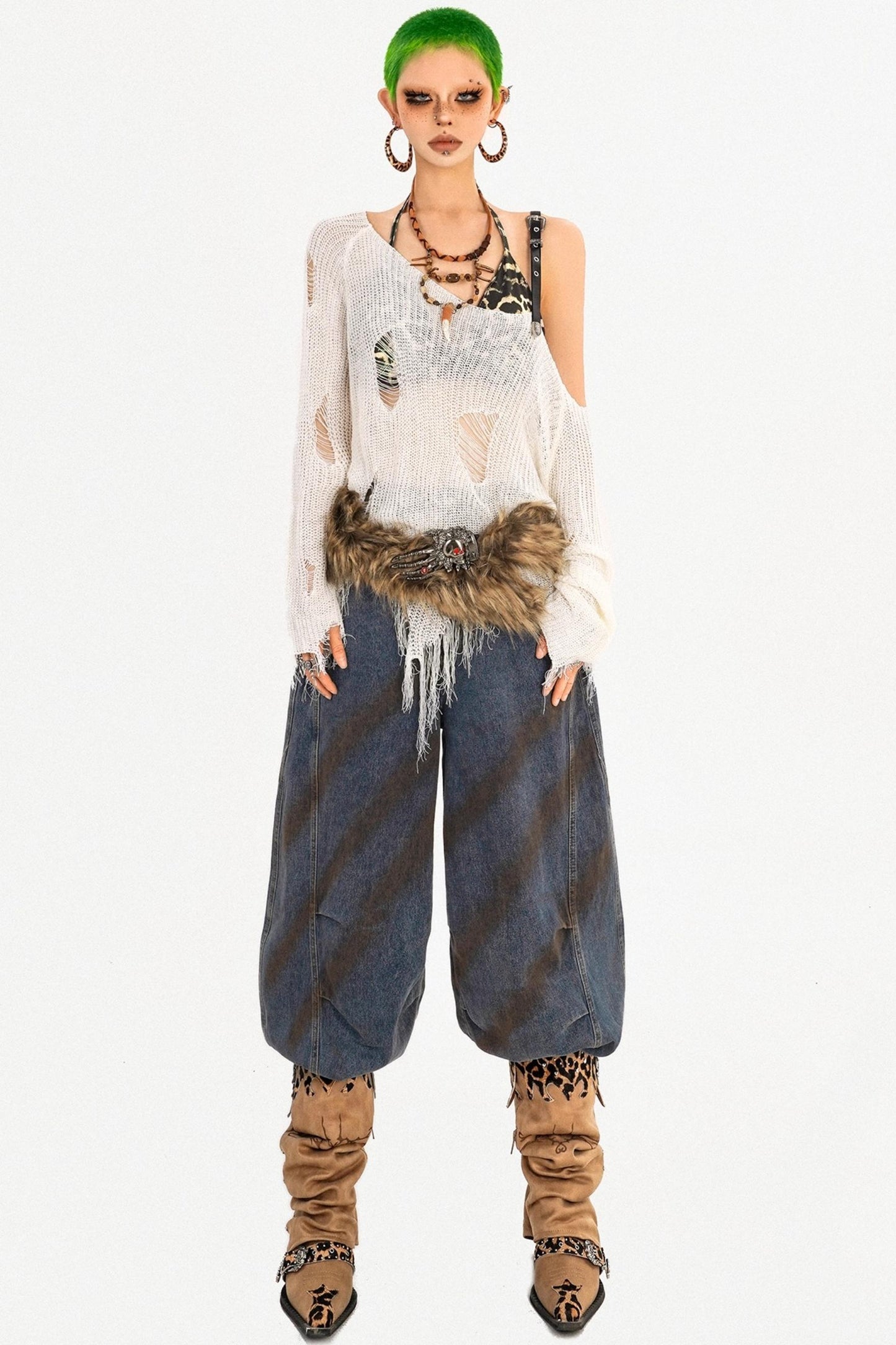 American Design Knitted Smock Top