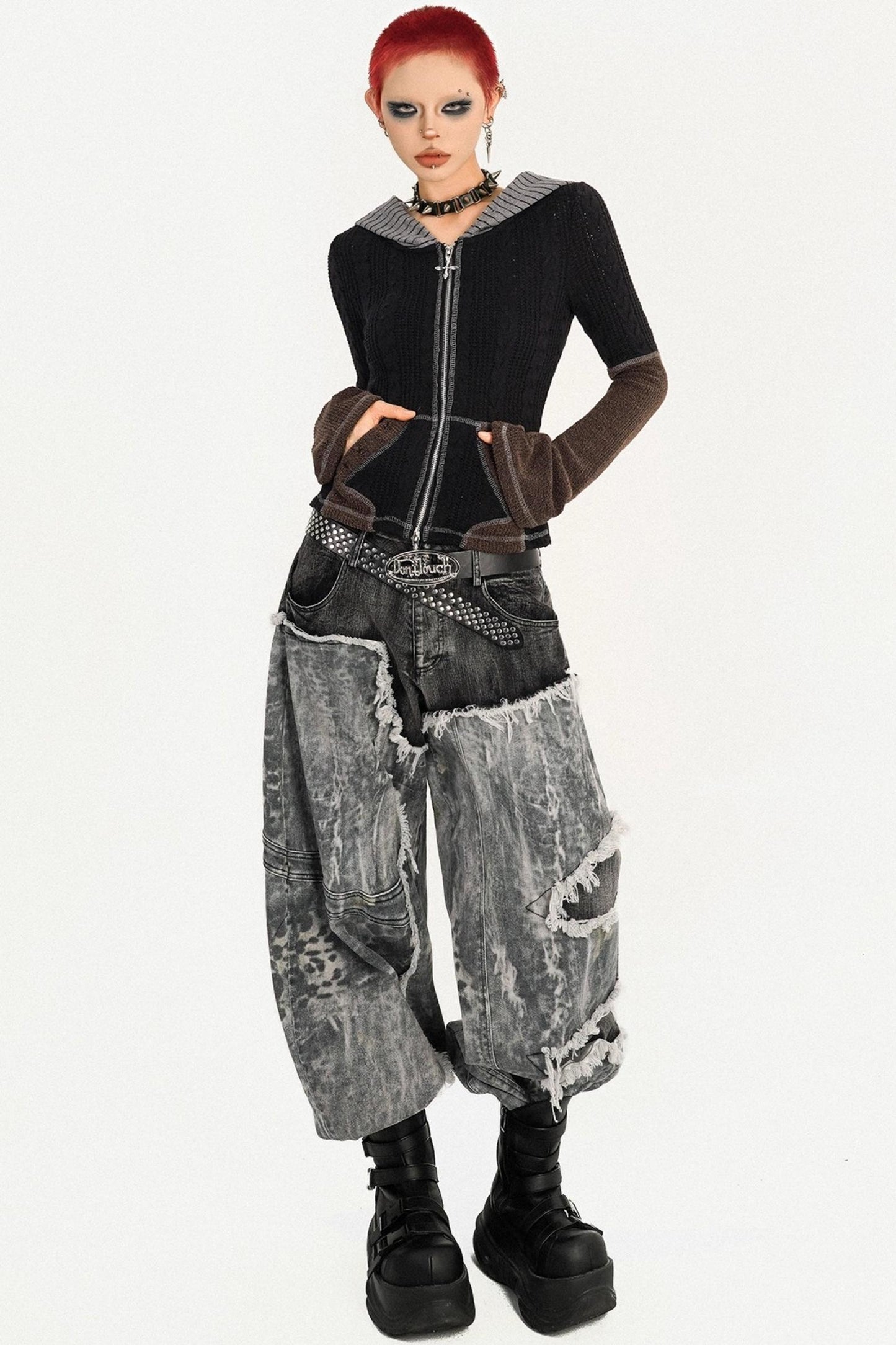 Wasteland Personality Loose Jeans