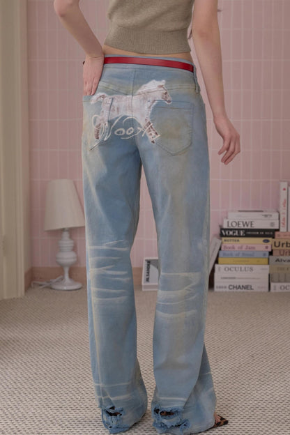 Sweet Pony Print Jeans