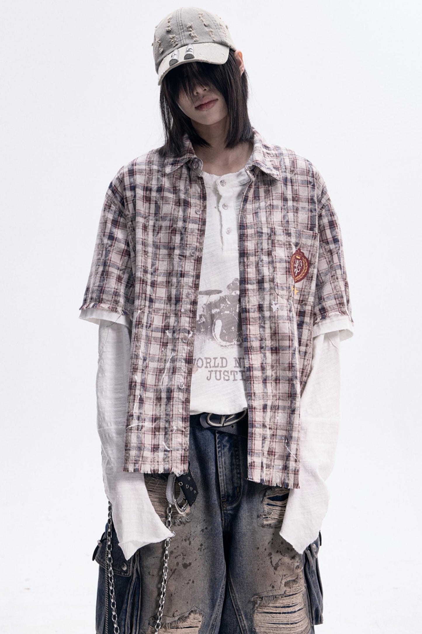 Patchwork Polo Shirt