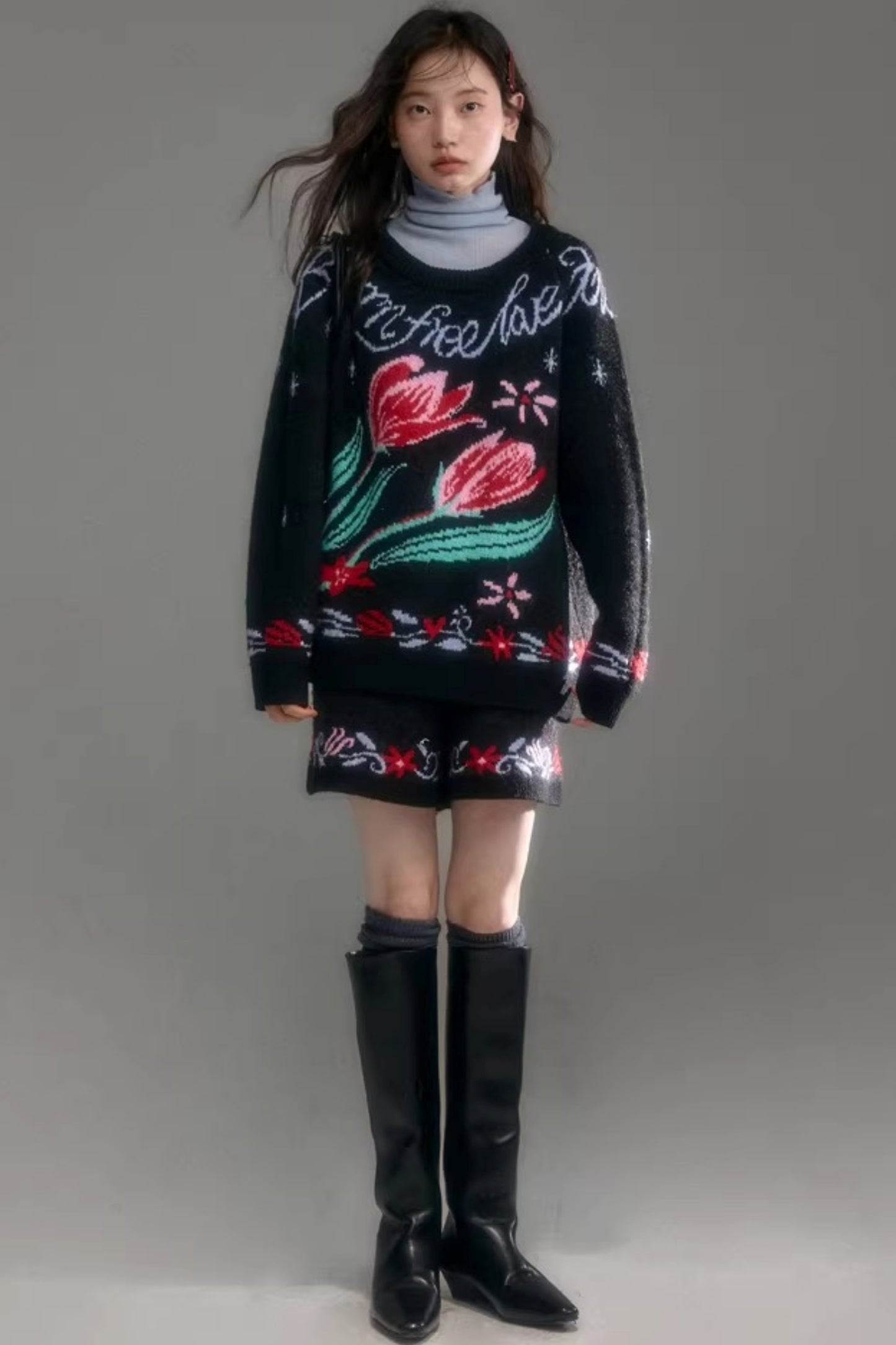 Snowy Night Wool Sweater Set-Up