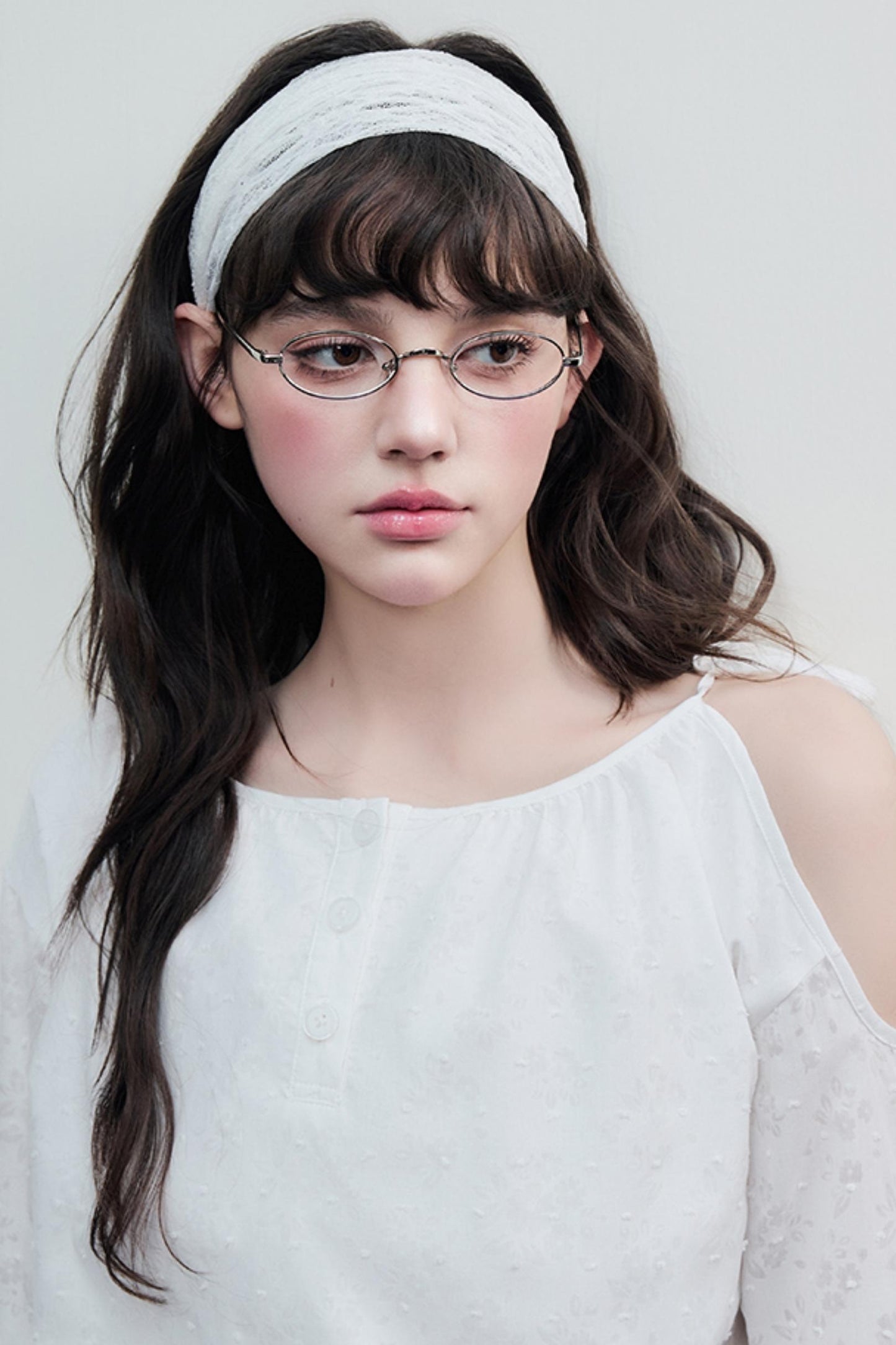 Sheer Jacquard Slim Top