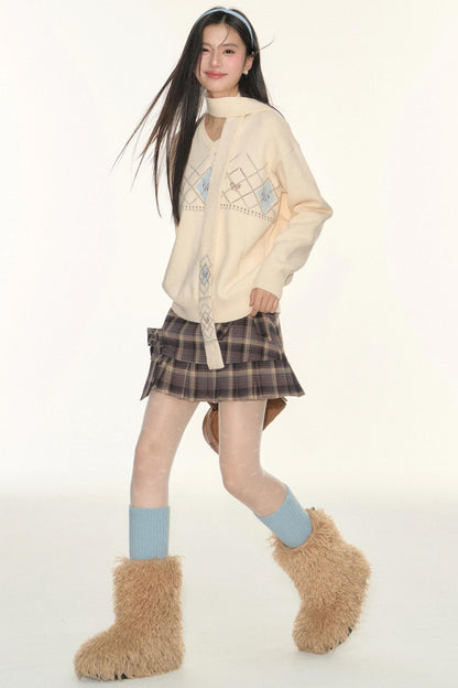 Twist V-Neck Sweater