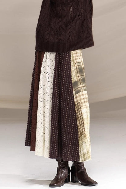 Poetry in the Mist Plaid Skirt