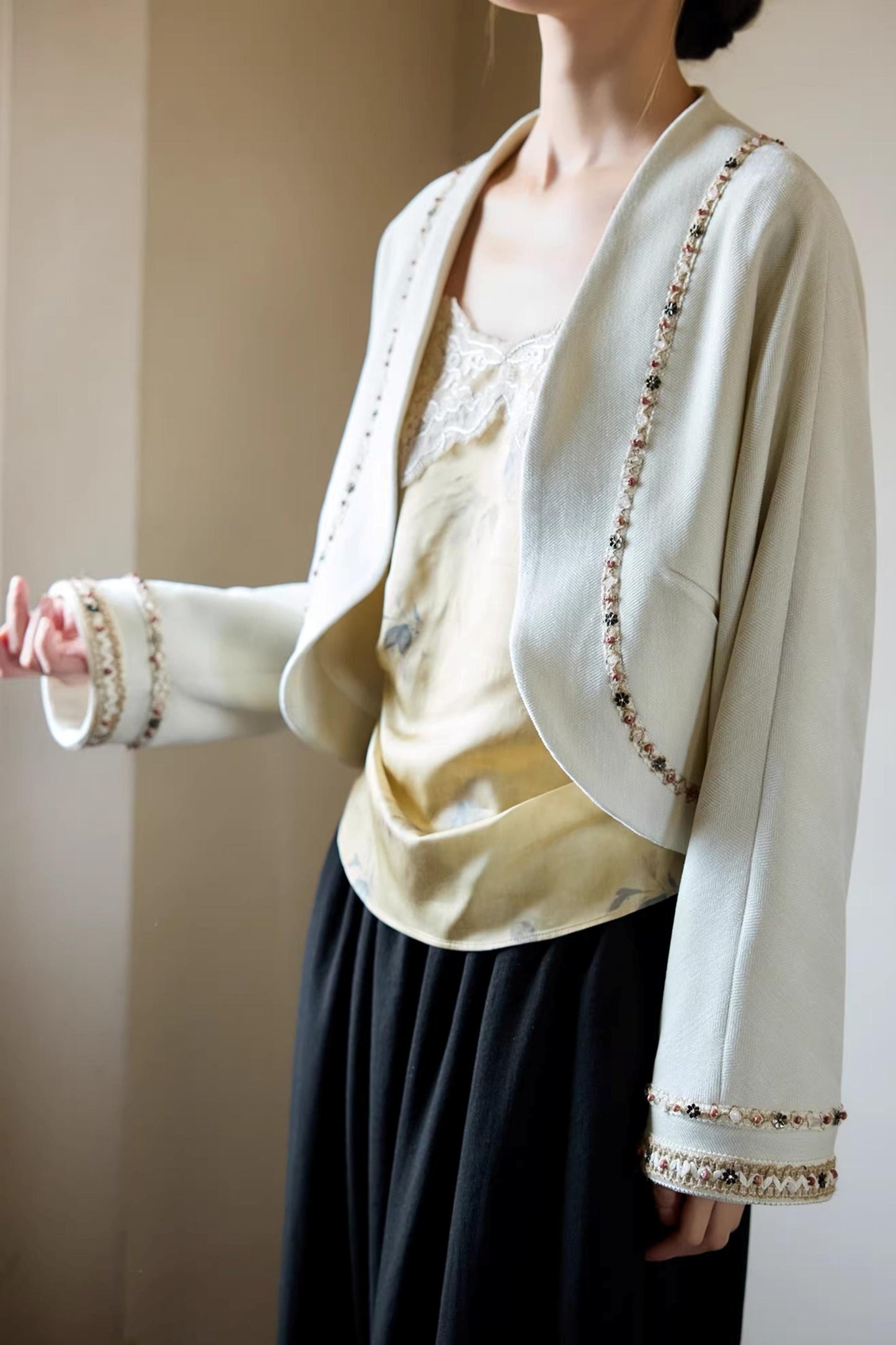 Chinese Cocoon Cardigan Jacket