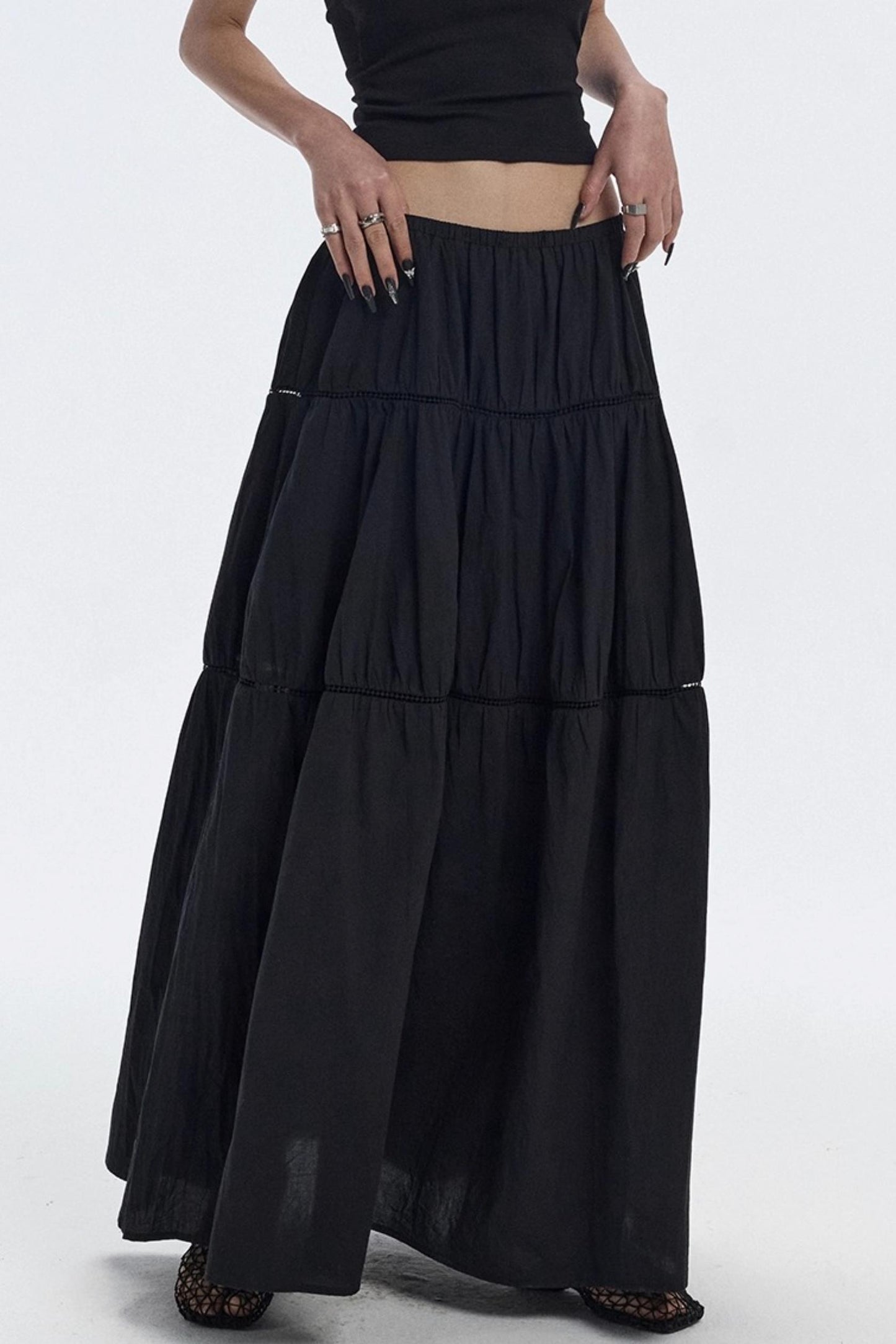 Black Design Tower Skirt