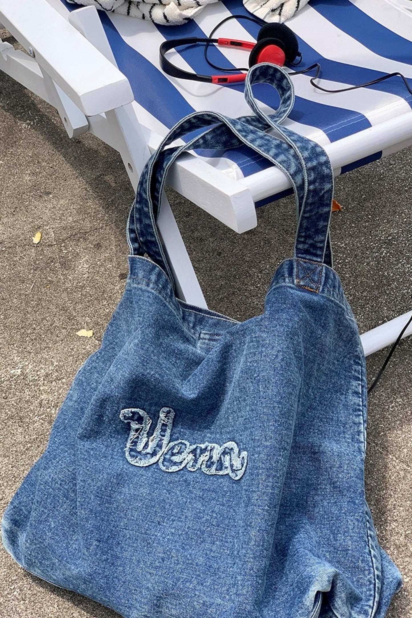 Nautical Denim Tote