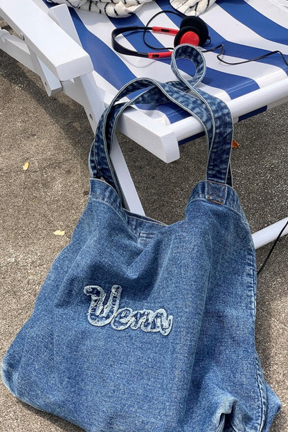 Nautical Denim Tote