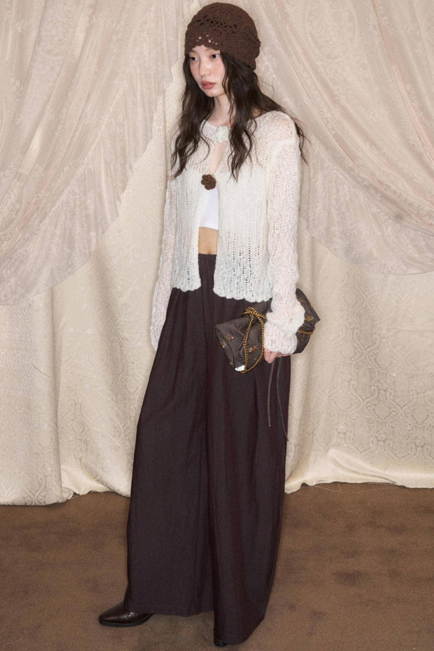 Original Floral Slim Fit Cut-Out Cardigan