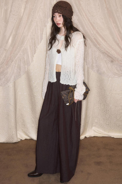 Original Floral Slim Fit Cut-Out Cardigan