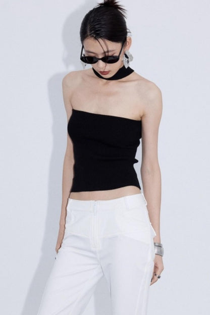 Reversible Green Halter Top