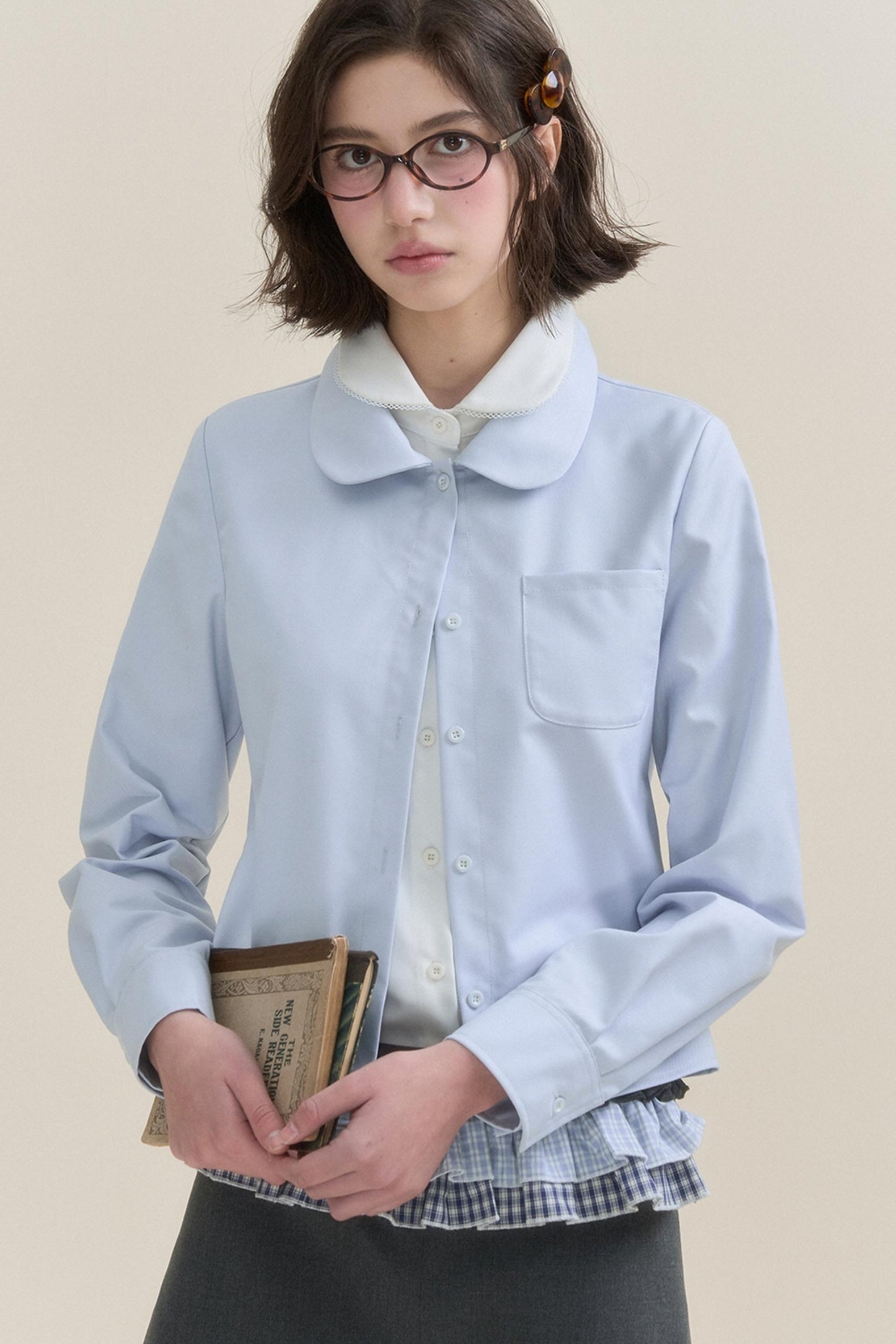 Blue Long Sleeved Shirt Set-Up