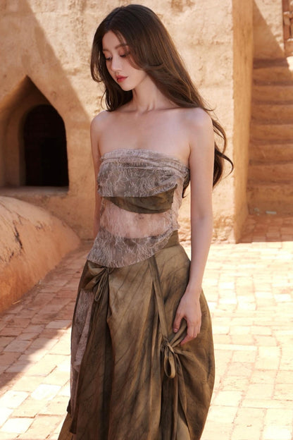 Lace Panelled Top Set-Up