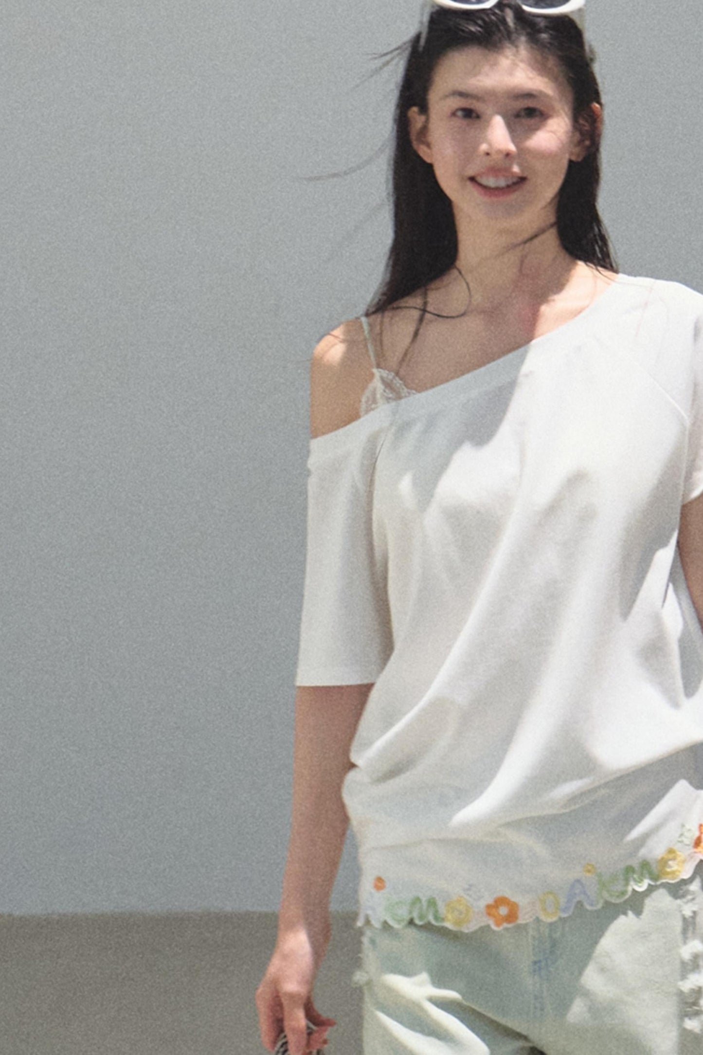 Pine and Cypress Embroidered Loose T-Shirt