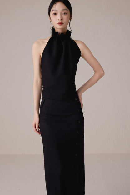 Black High-Waist Skirt